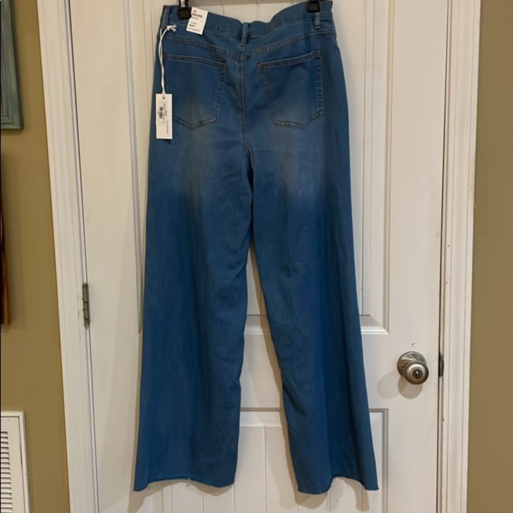 Tribal Jeans size 10 BROOKE high rise hugging wide full length 31” NWT - Picture 3 of 10